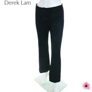 Derek Lam Dark Navy Blue Flat Front Boot Cut Trousers Pants Size 28